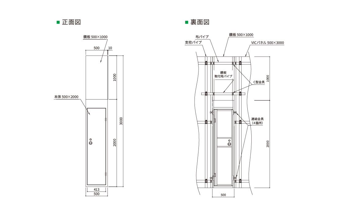 鈴東 C型金具 100個 VICパネル専用 単管パイプ取付 鈴東 安全鋼板 仮囲い 単管用金具 建設 資材 現場